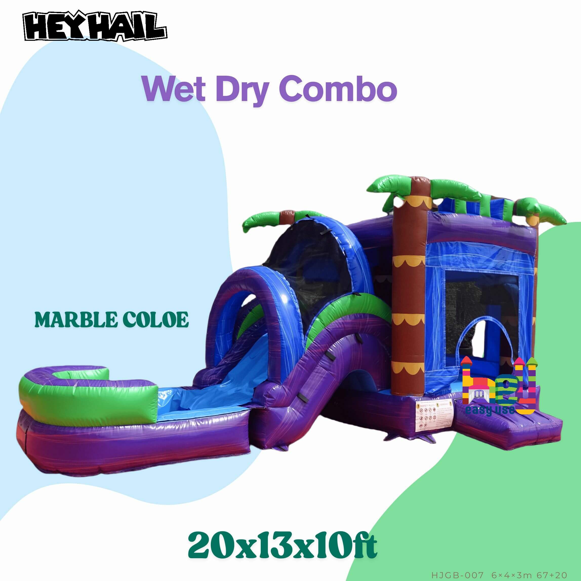 bounce house with slide for adults