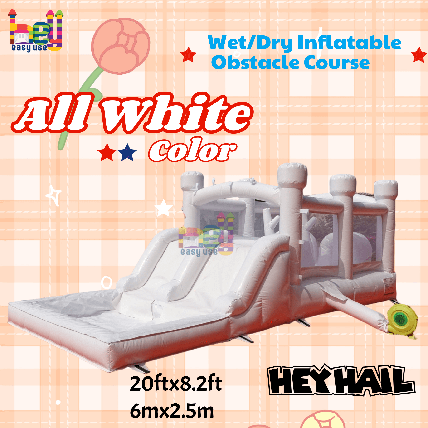 blow up obstacle course for sale