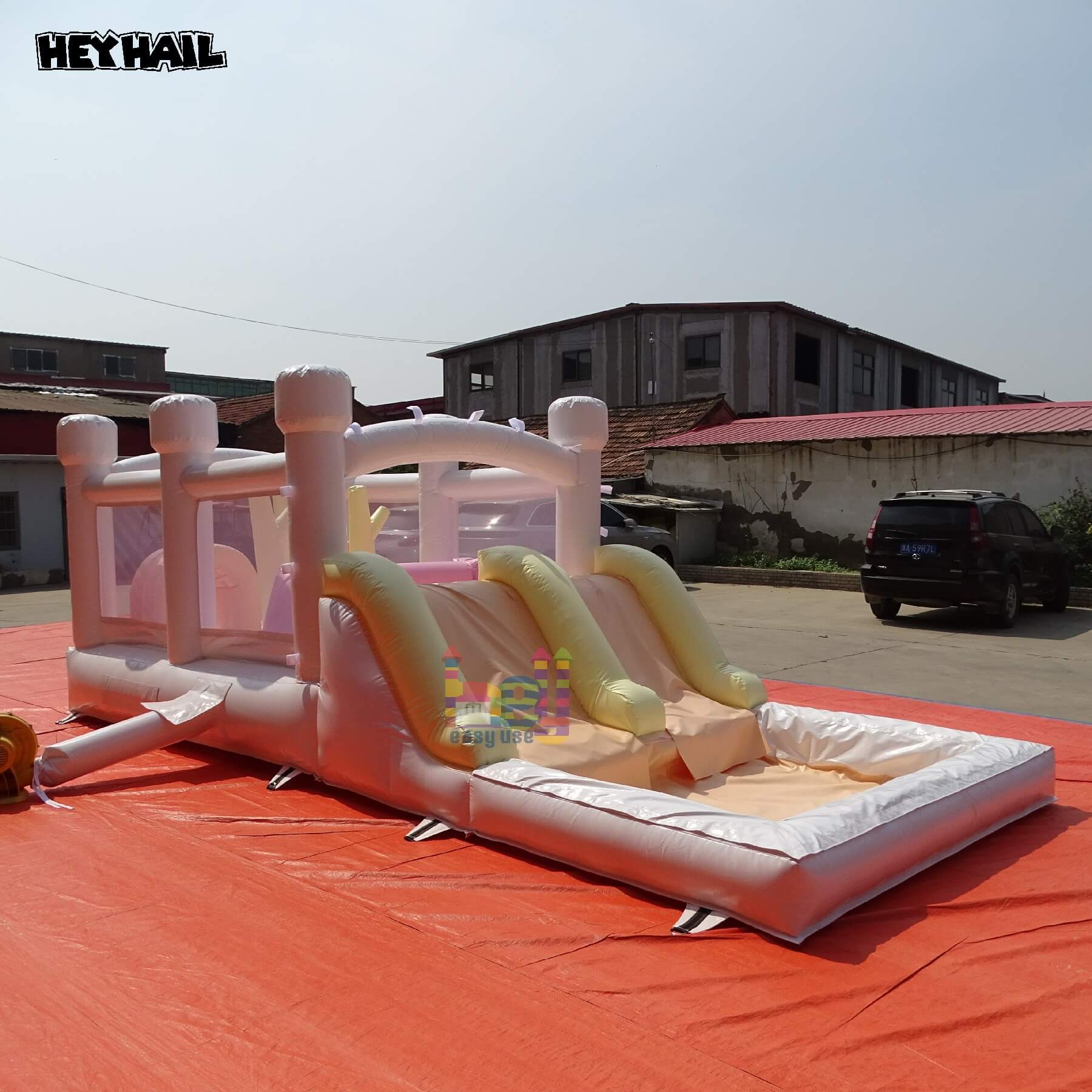 inflatable obstacle course for adults outside