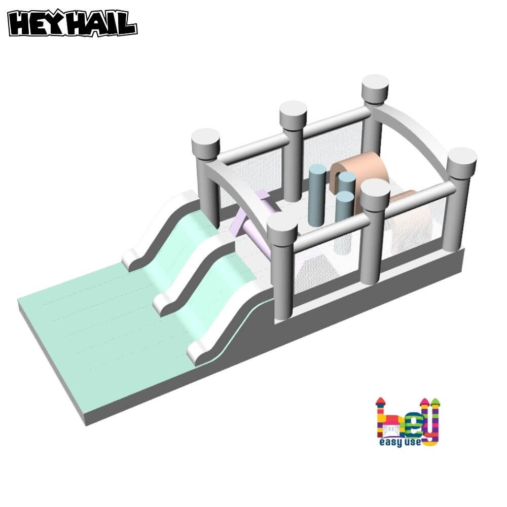 inflatable bounce house obstacle course