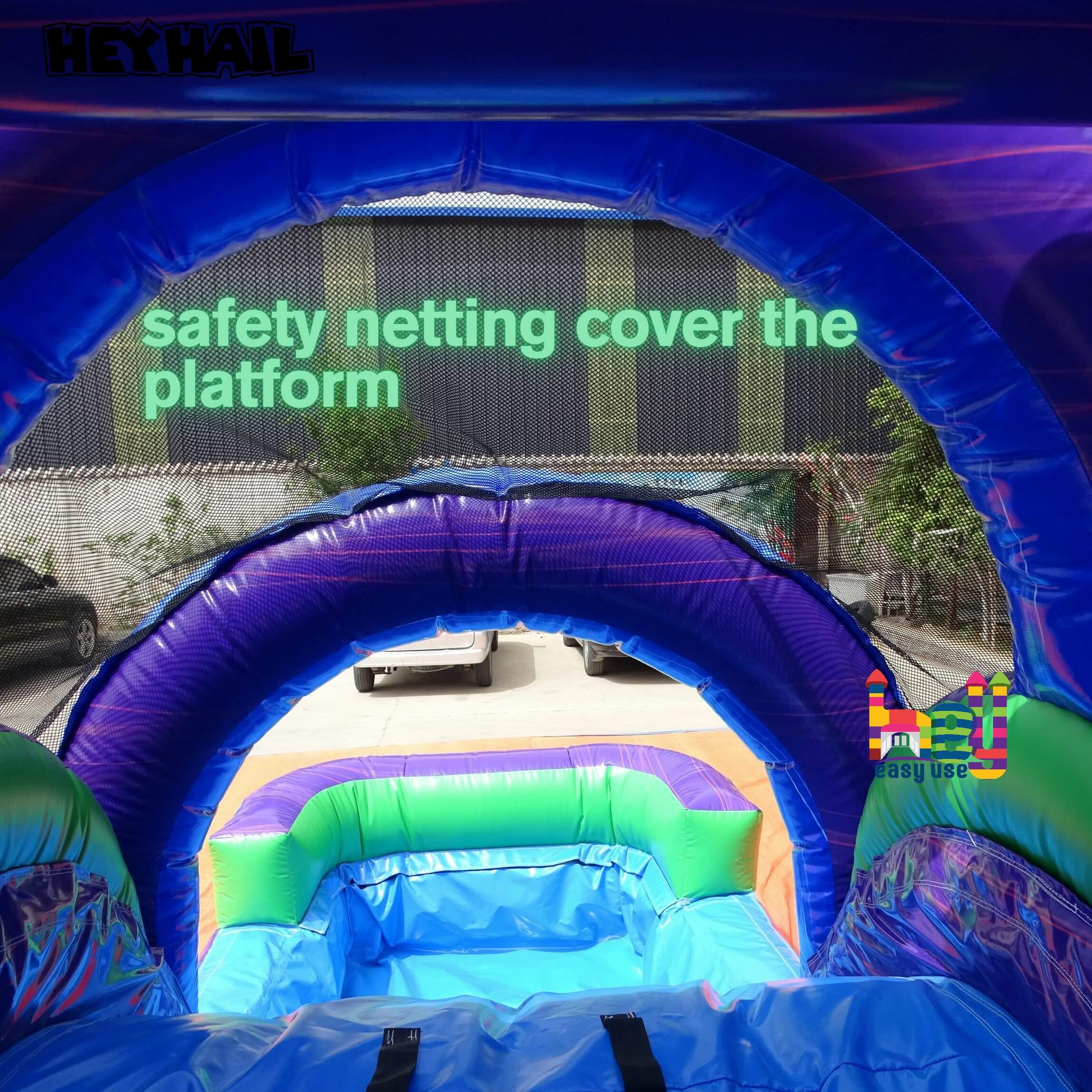 bounce house with slide for adults