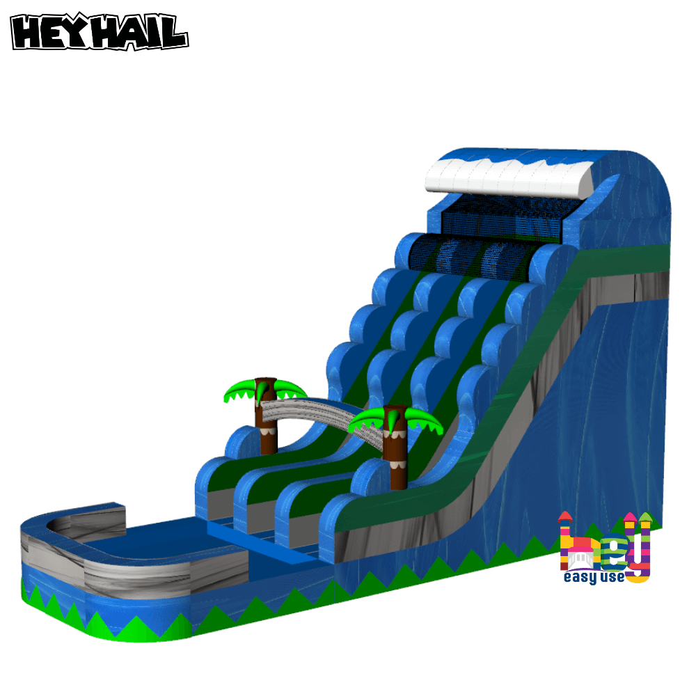 18ft tall dual lane water slide for sale