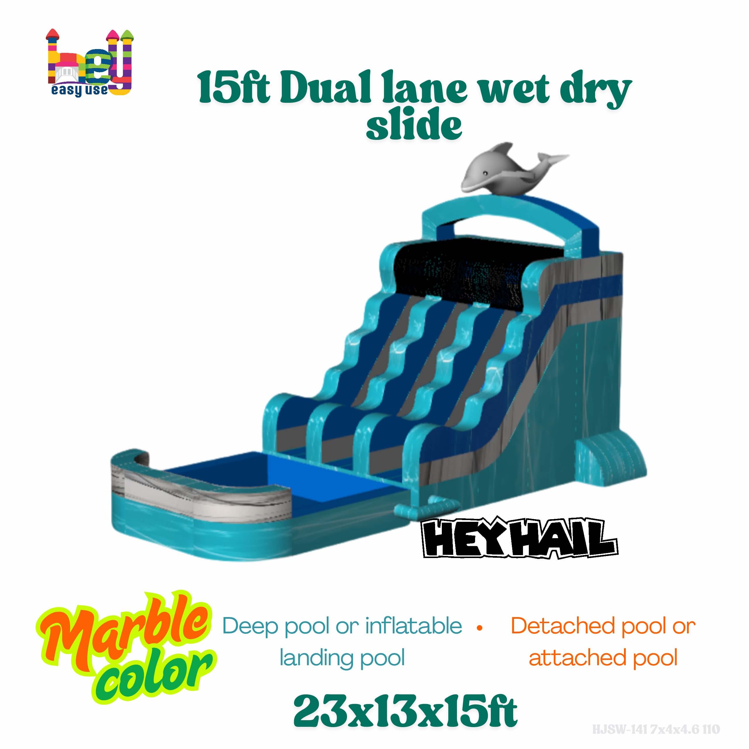 animal inflatable dual lane water slide for sale