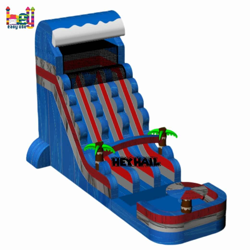 purple dual lane inflatable slide for sale