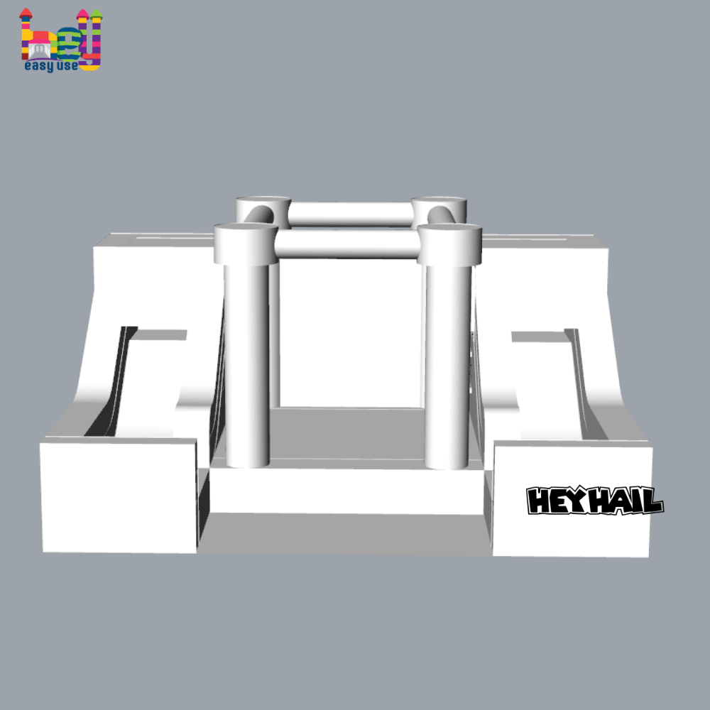 flat top dual lane slide with bounce for sale