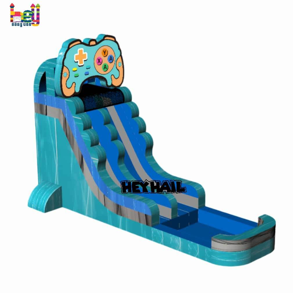 game themed inflatable water slide for sale