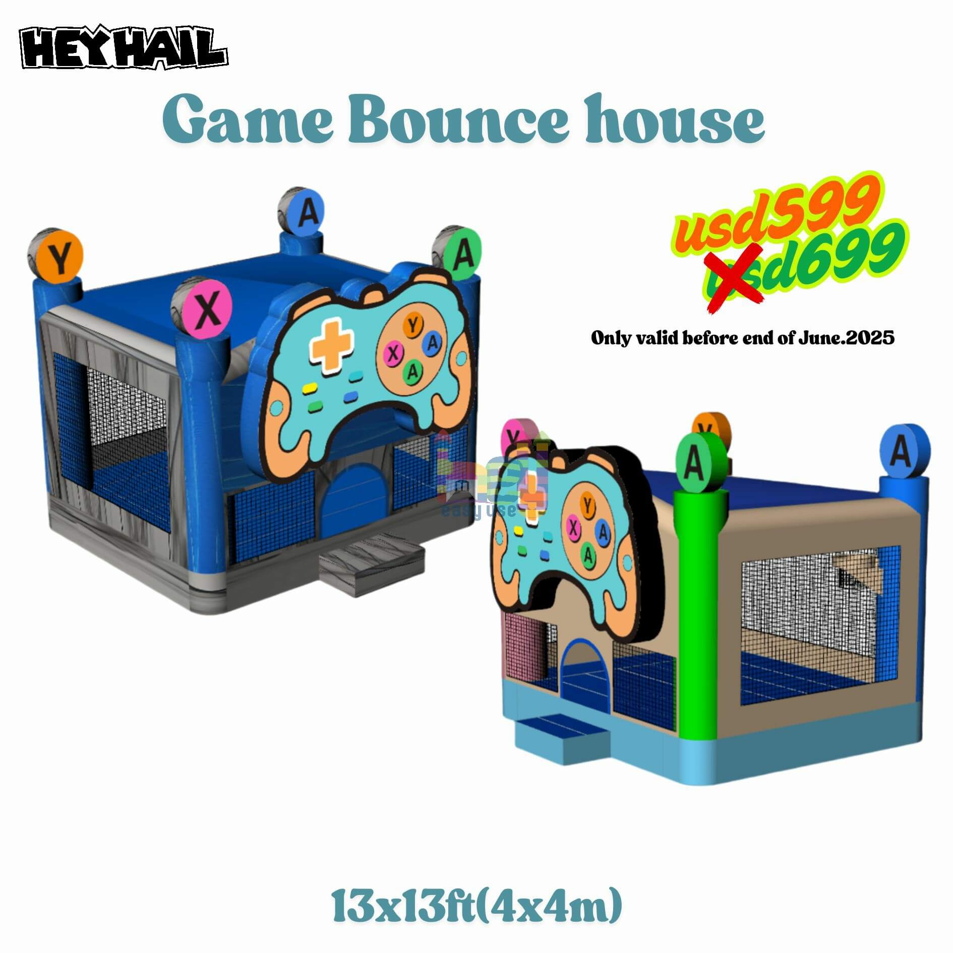 game themed inflatable jumper for sale