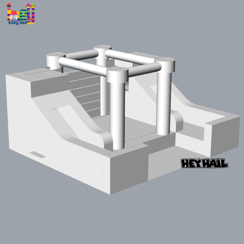 flat top dual lane slide with bounce for sale