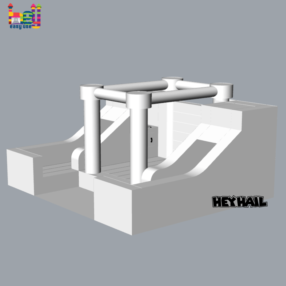flat top dual lane slide with bounce for sale