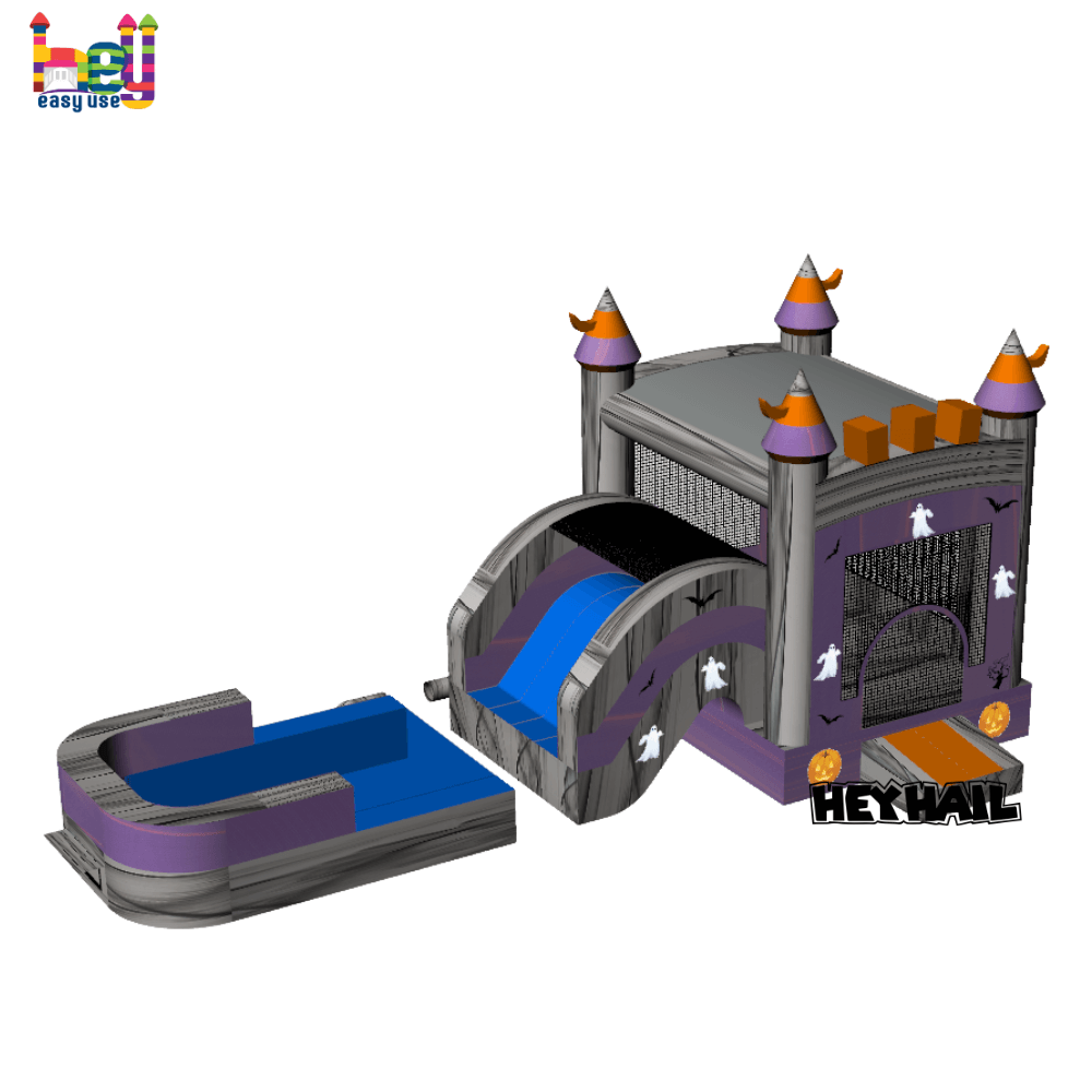 Halloween Playhouse Inflatable Combo for sale