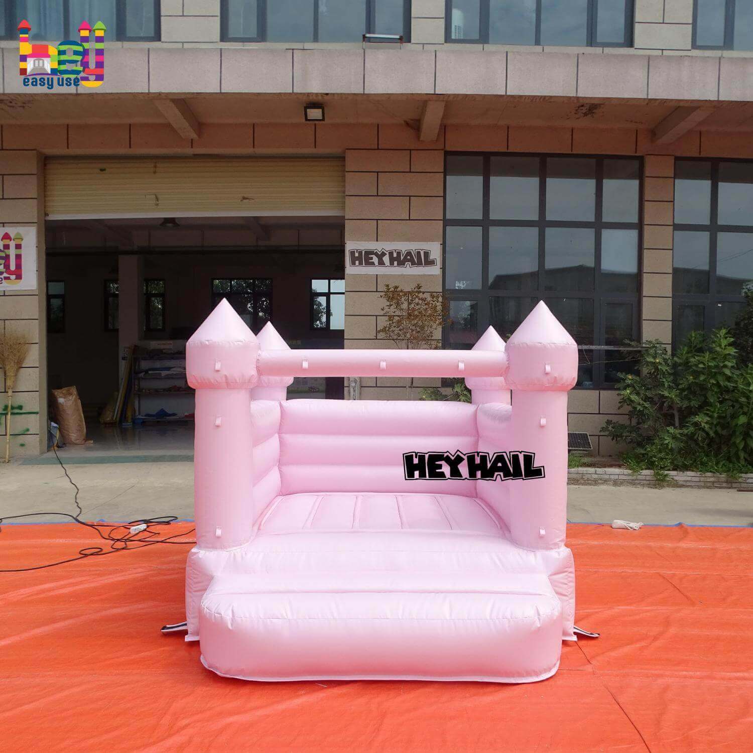 light pink toddler inflatable castle for sale