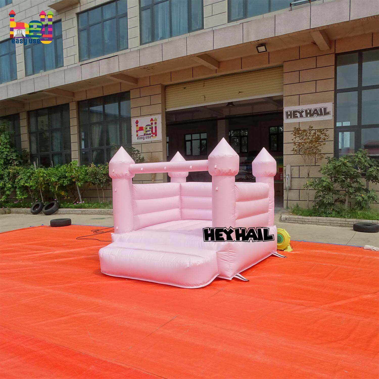light pink toddler inflatable castle for sale
