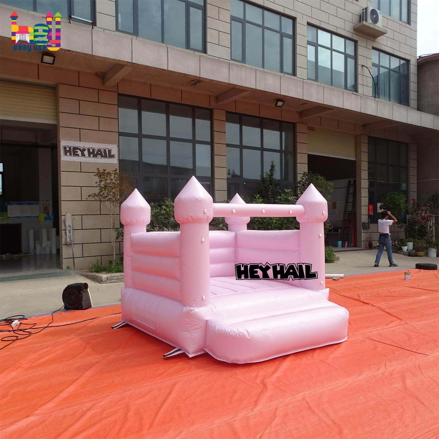 light pink toddler inflatable castle for sale