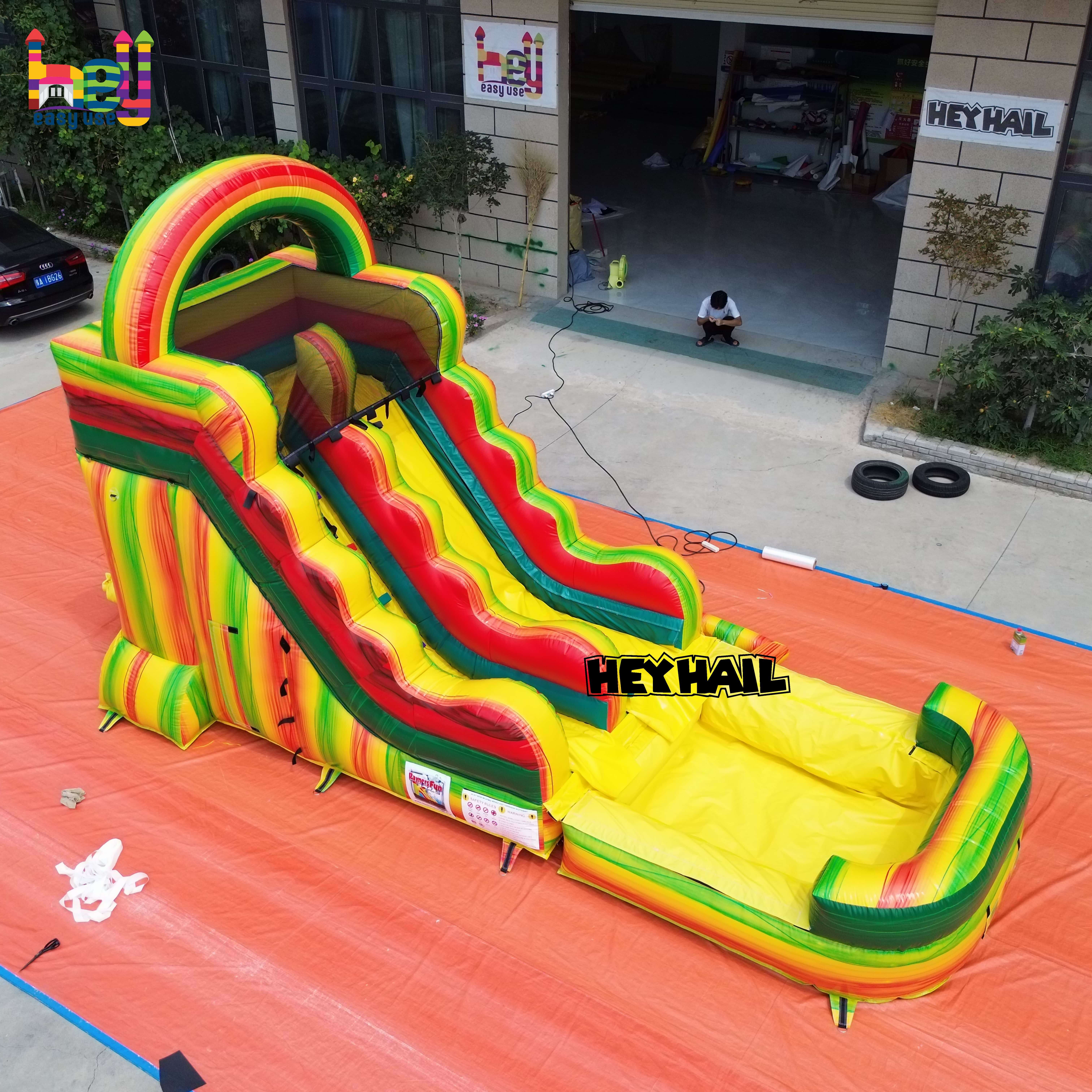large inflatable castle slide for sale