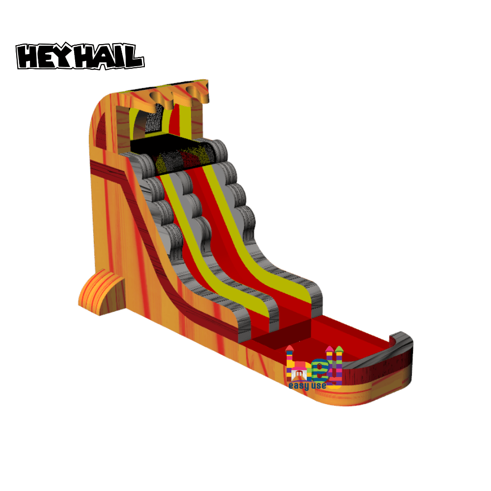 giant water slide marble color inflatable for sale