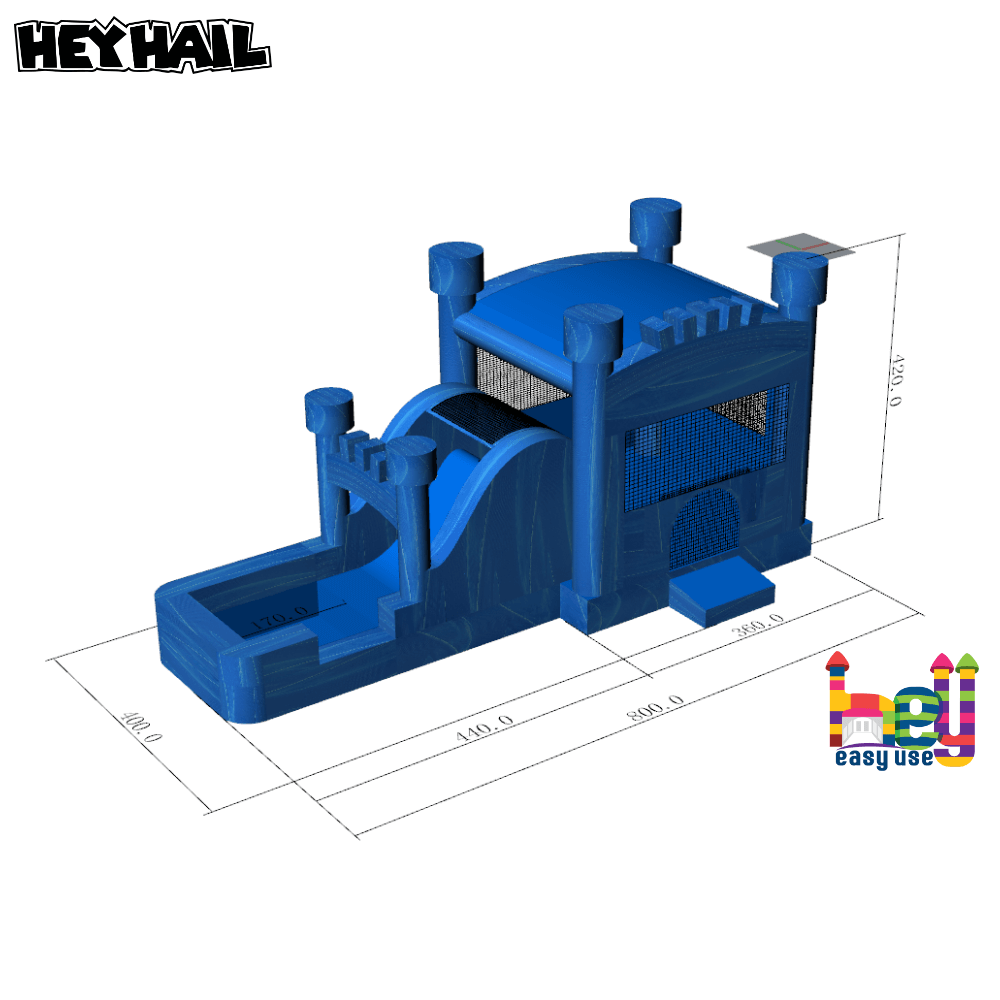 Wet Dry Bounce House With Slide for sale