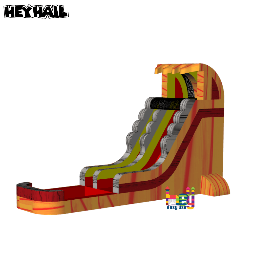 giant water slide marble color inflatable for sale