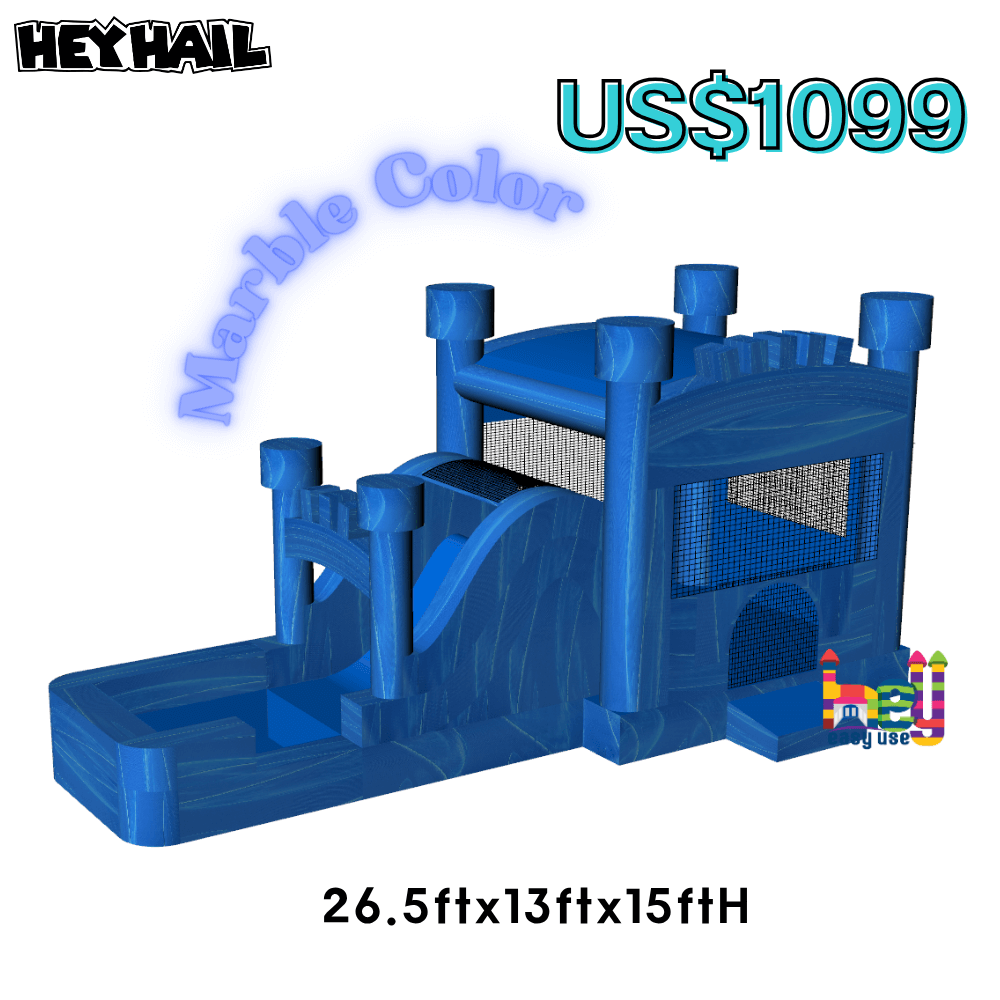 Wet Dry Bounce House With Slide for sale