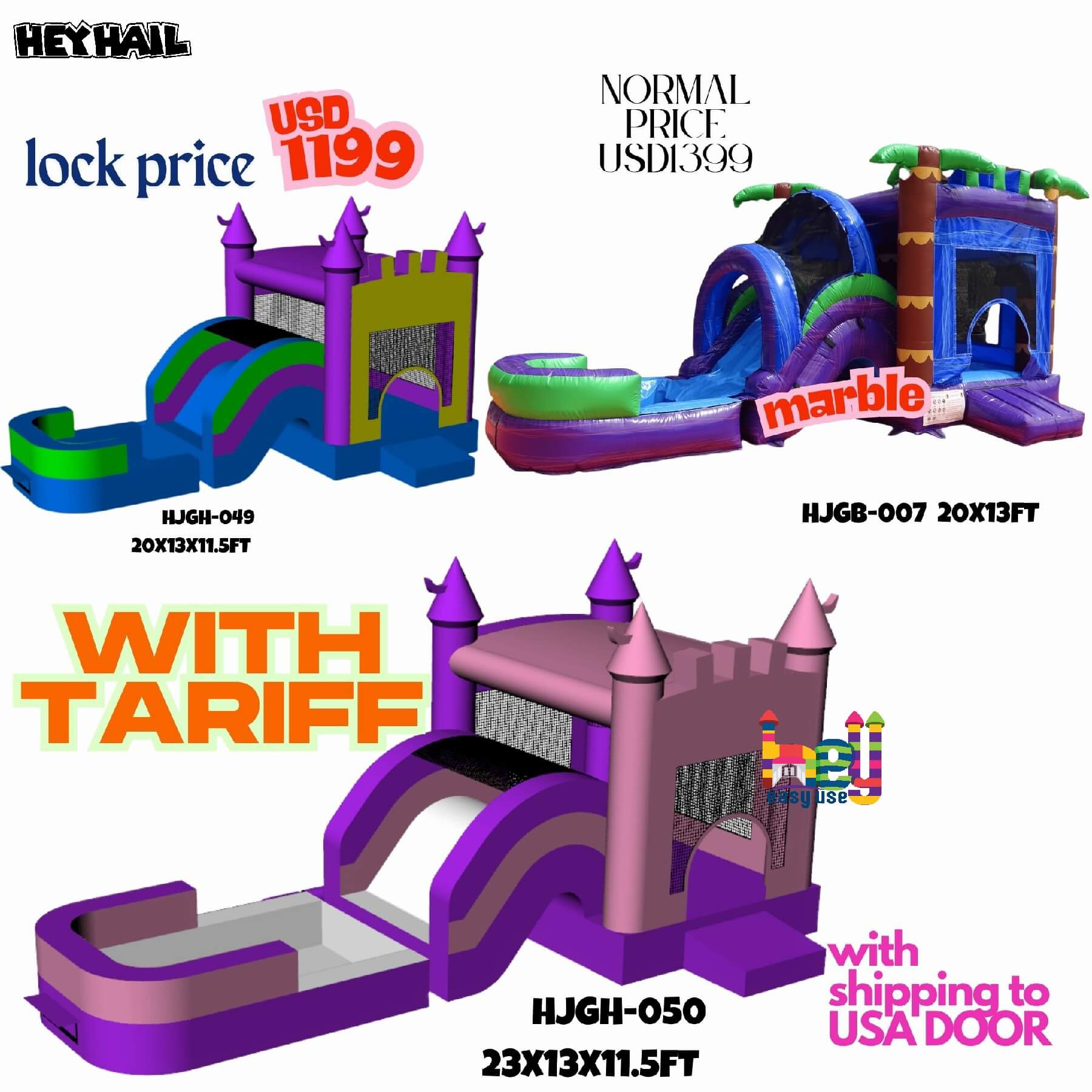 commercial grade inflatable playground for sale