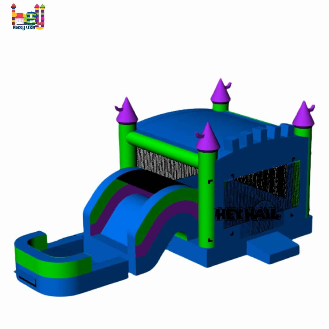 princess pink castle combo kids inflatable for sale