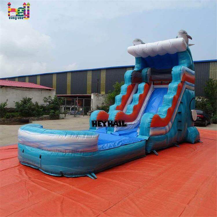 dolphin inflatable water slide for sale