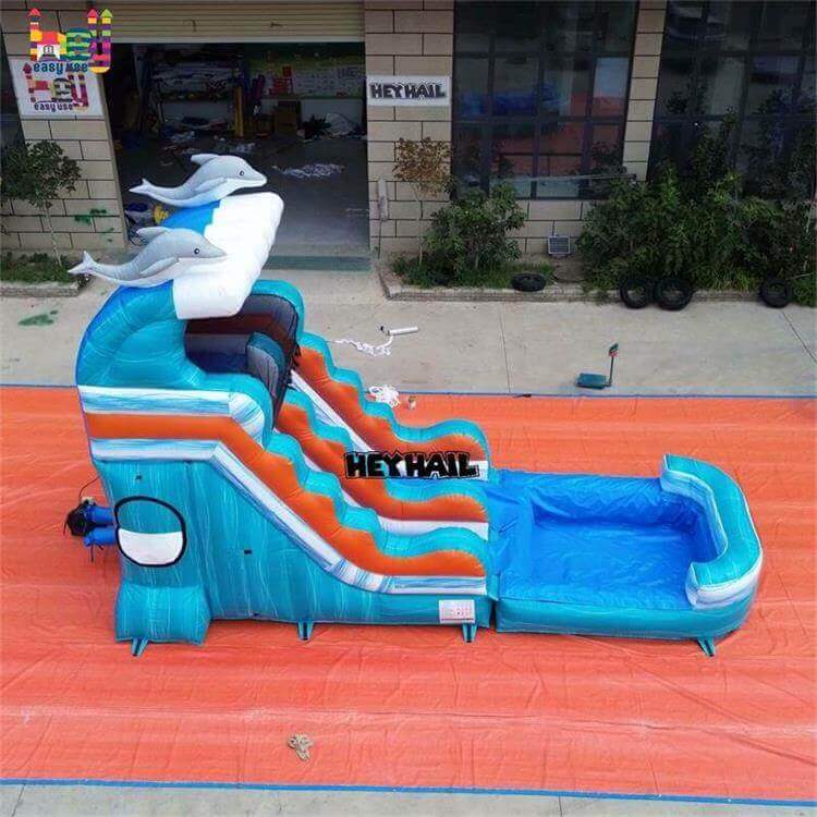 dolphin inflatable water slide for sale