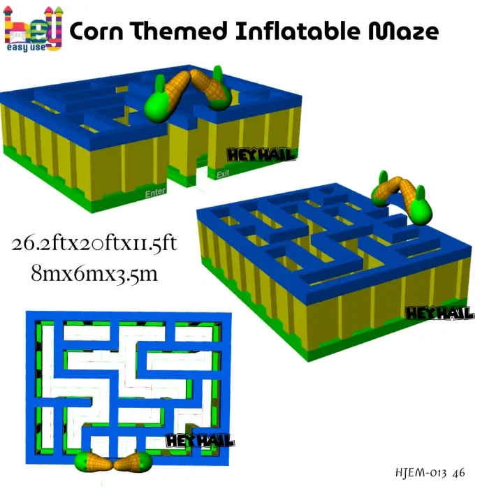 inflatable maze commercial for sale