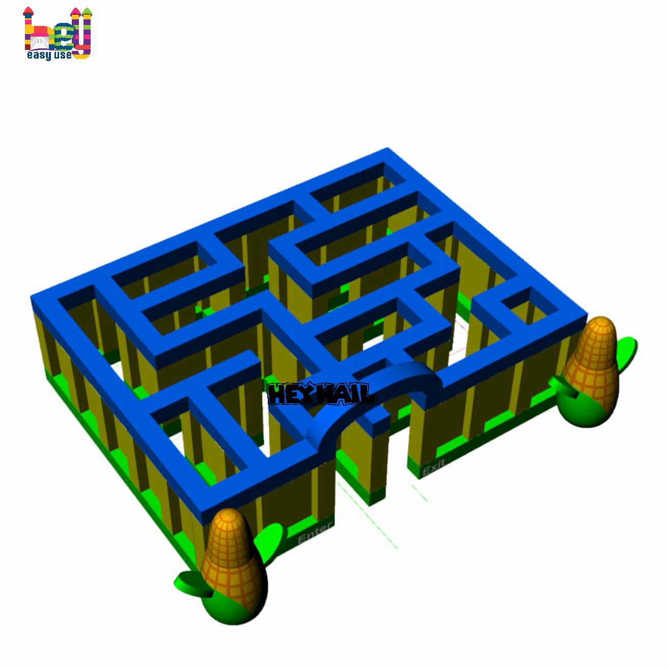 inflatable outdoor maze games for sale