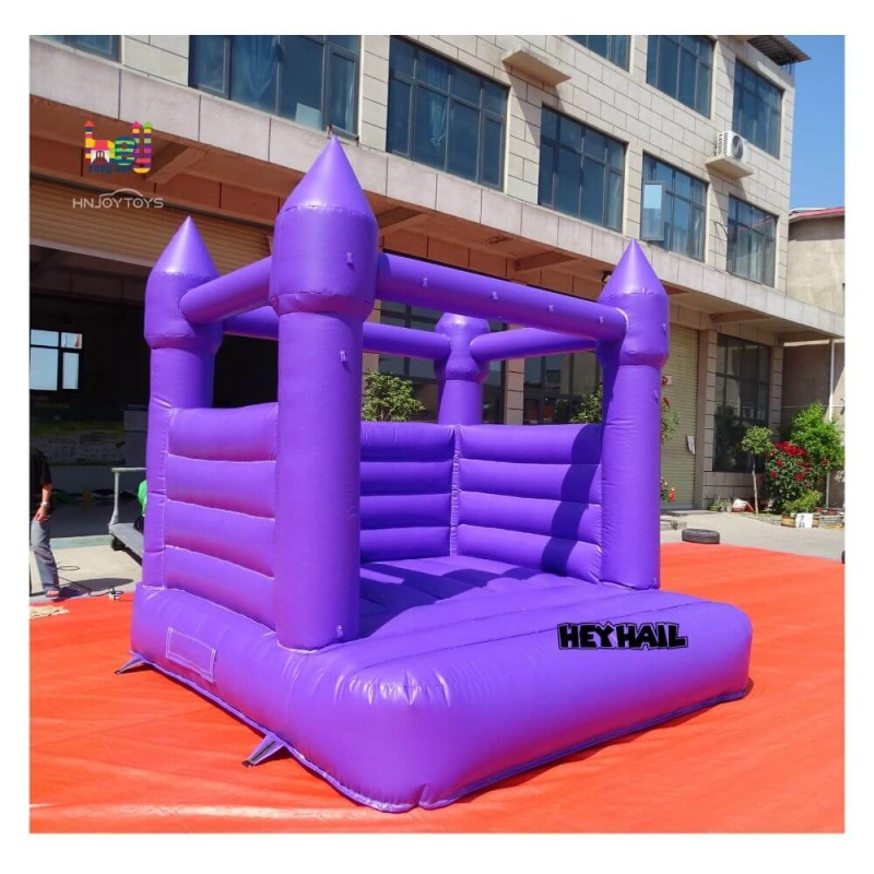 Purple small bouncy castle inflatable bounce house