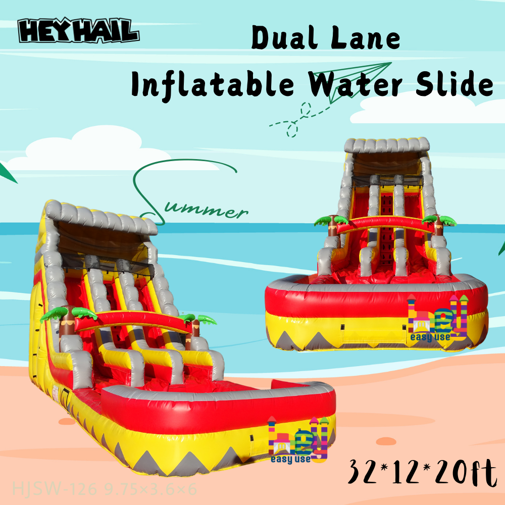 popular palm tree inflatable water slide