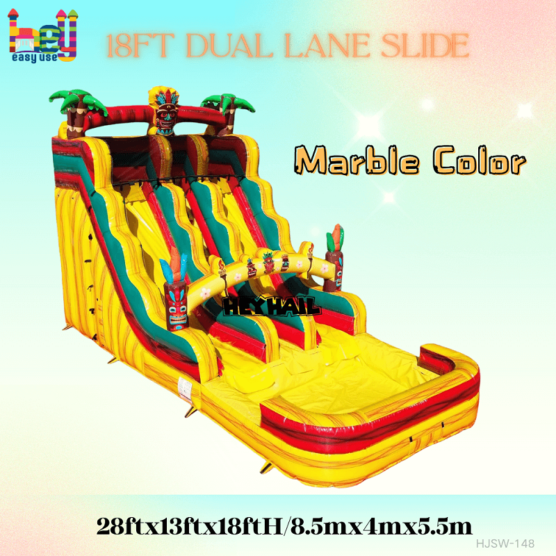 commercial garde buy giant dual lane inflatable water slide for sale