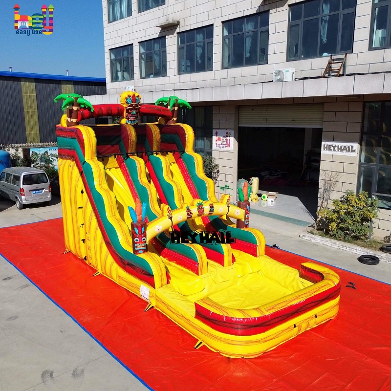commercial garde buy giant dual lane inflatable water slide for sale