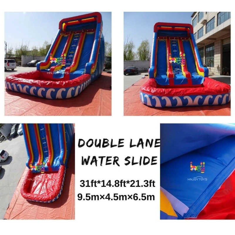 commercial inflatable castle playground water slide for sale