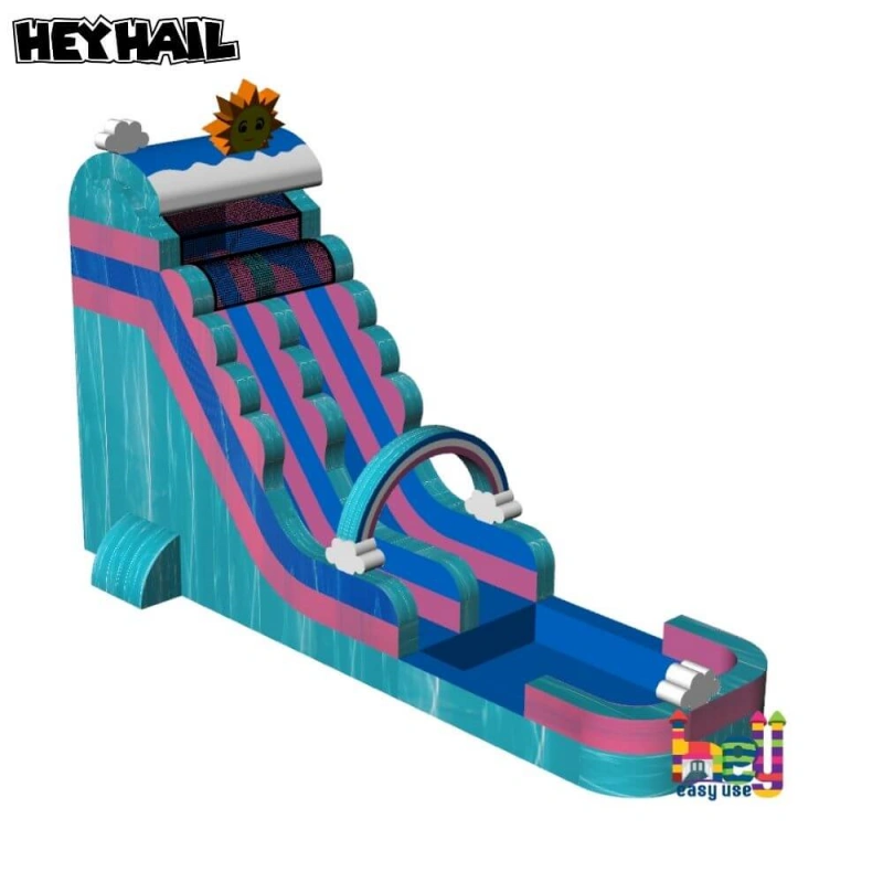 inflatable water slide with bounce house for sale