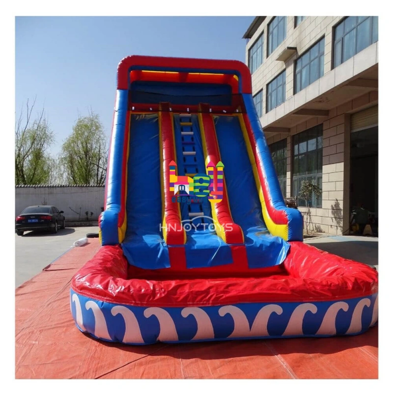 commercial inflatable castle playground water slide for sale