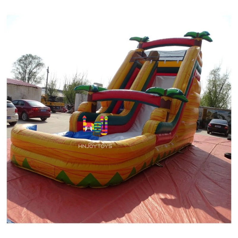 inflatable castle with water slide for sale