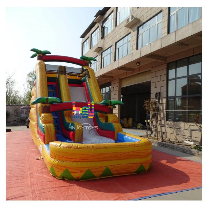 inflatable castle with water slide for sale