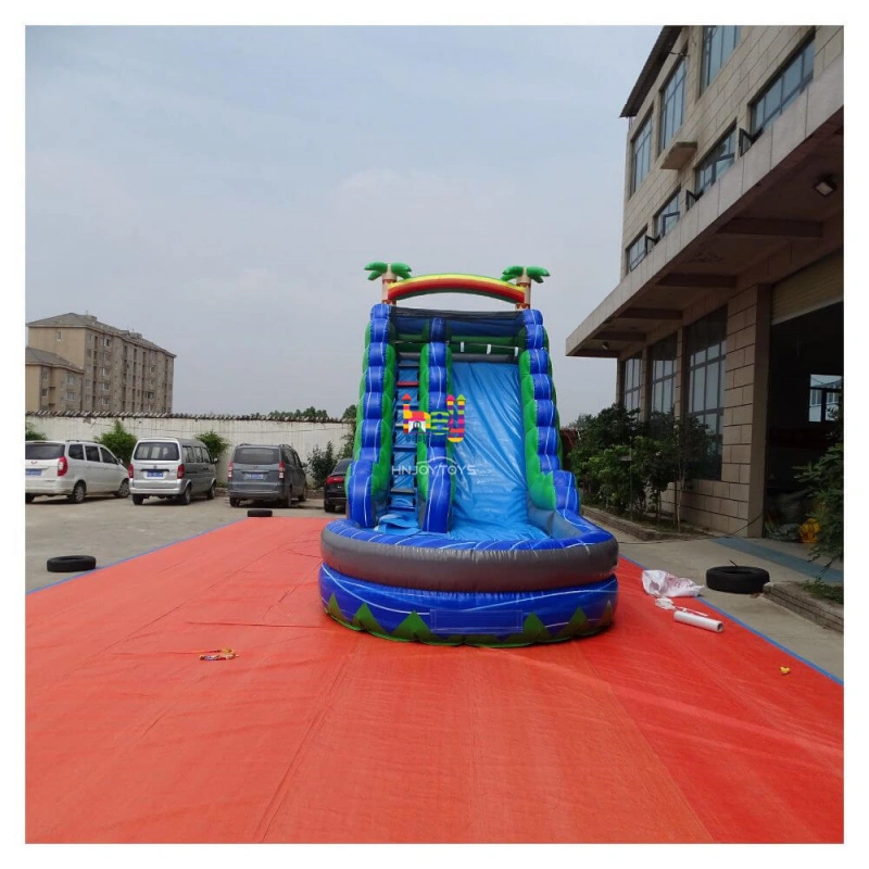 inflatable slip n slide with pool at end for sale 