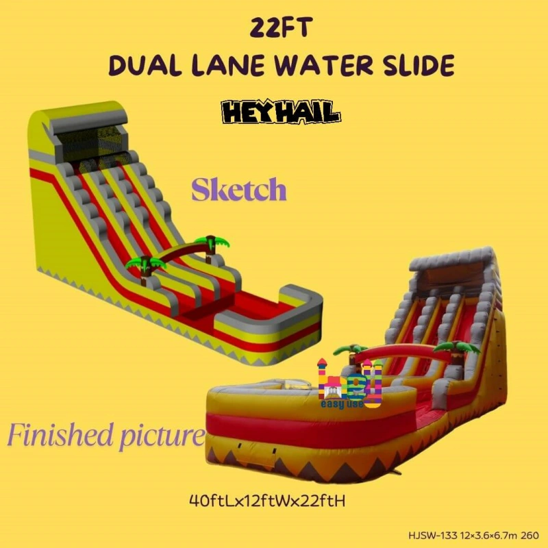 Inflatable slides with pool for children for sale 