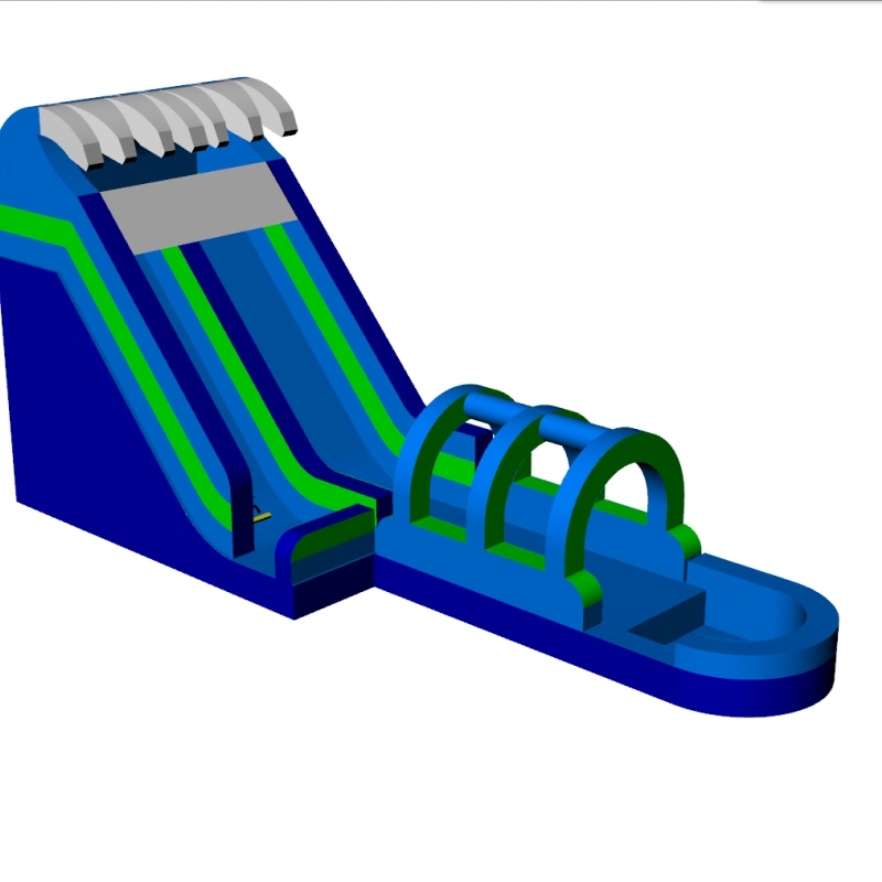 inflatable jurassic rush water slide for sale 