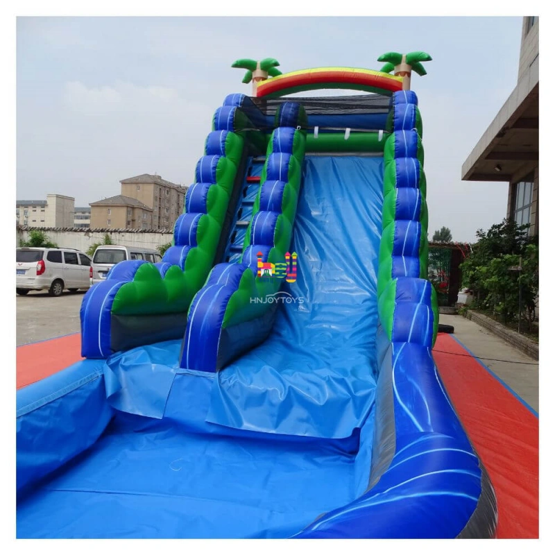inflatable slip n slide with pool at end for sale 