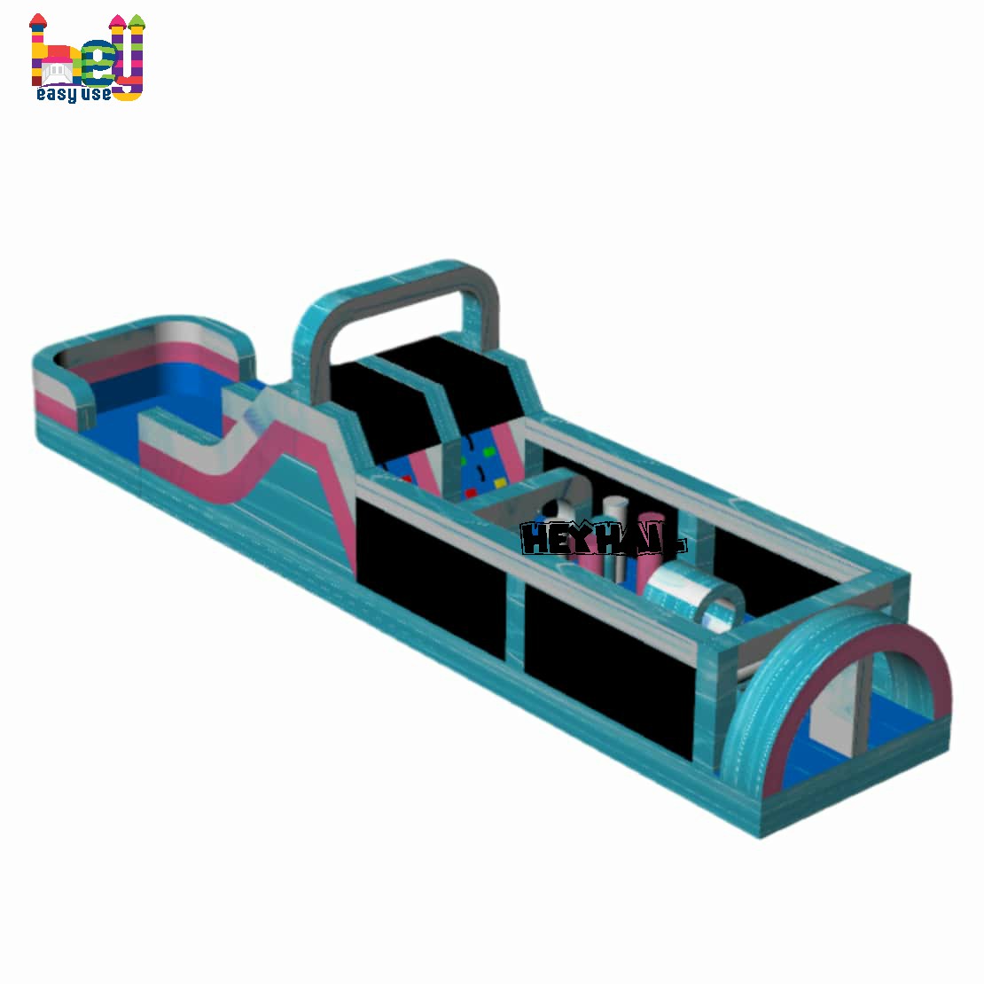 inflatable bounce house obstacle course