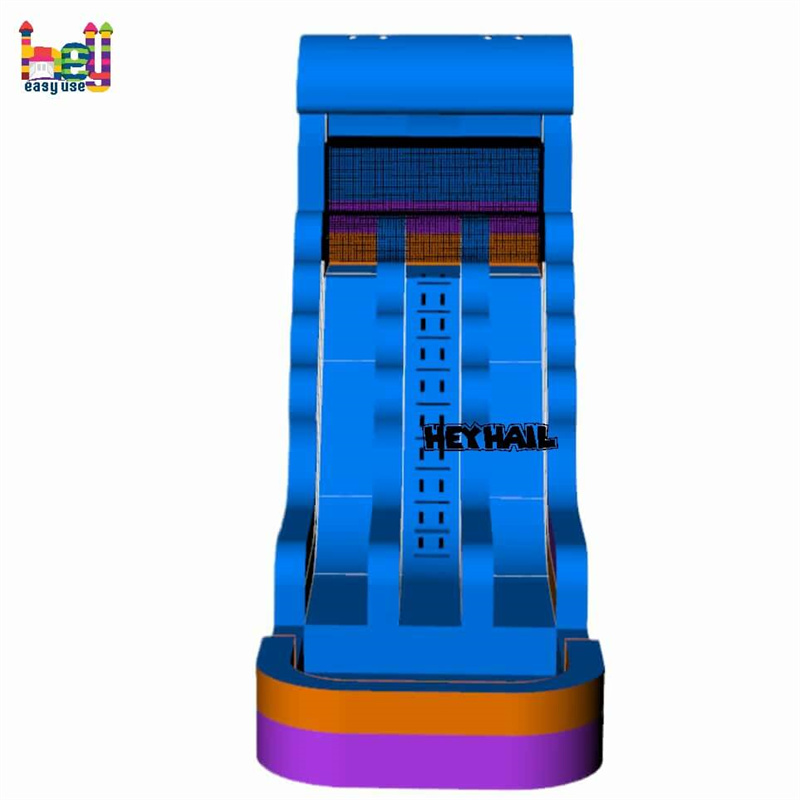 inflatable slide whit foam pool