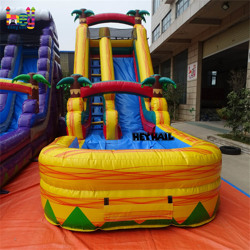 inflatable blue marble water slide