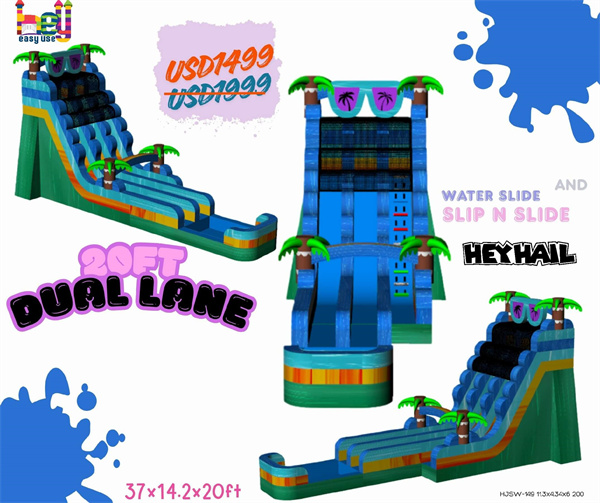 jungle giant inflatable slide