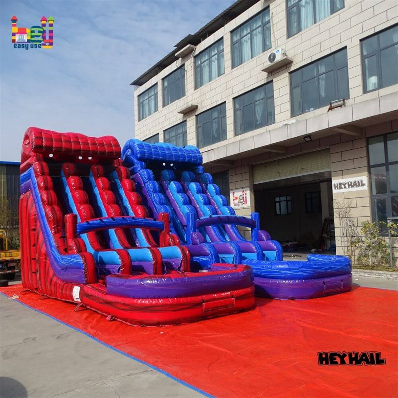 building blocks pvc inflatable slide cheap price toboggan gonflable pool water slide for kids