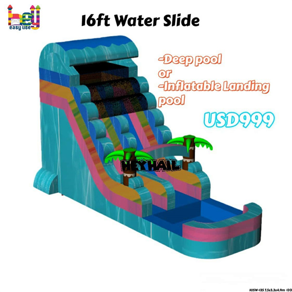 cheap small inflatable water slides