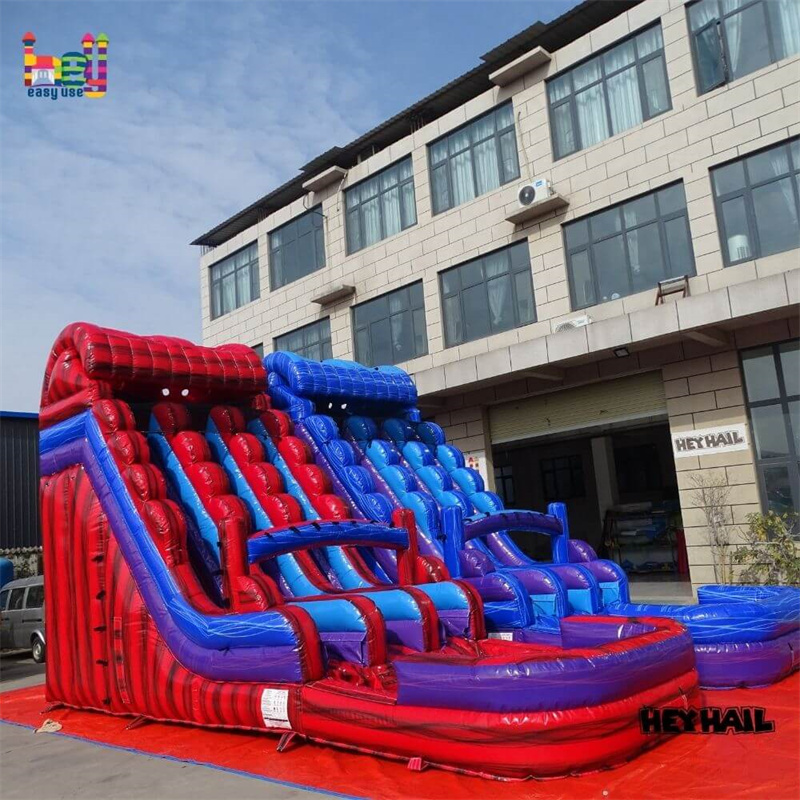 building blocks pvc inflatable slide cheap price toboggan gonflable pool water slide for kids