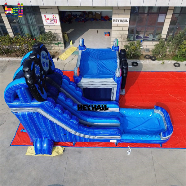 inflatable bounce castle with slide