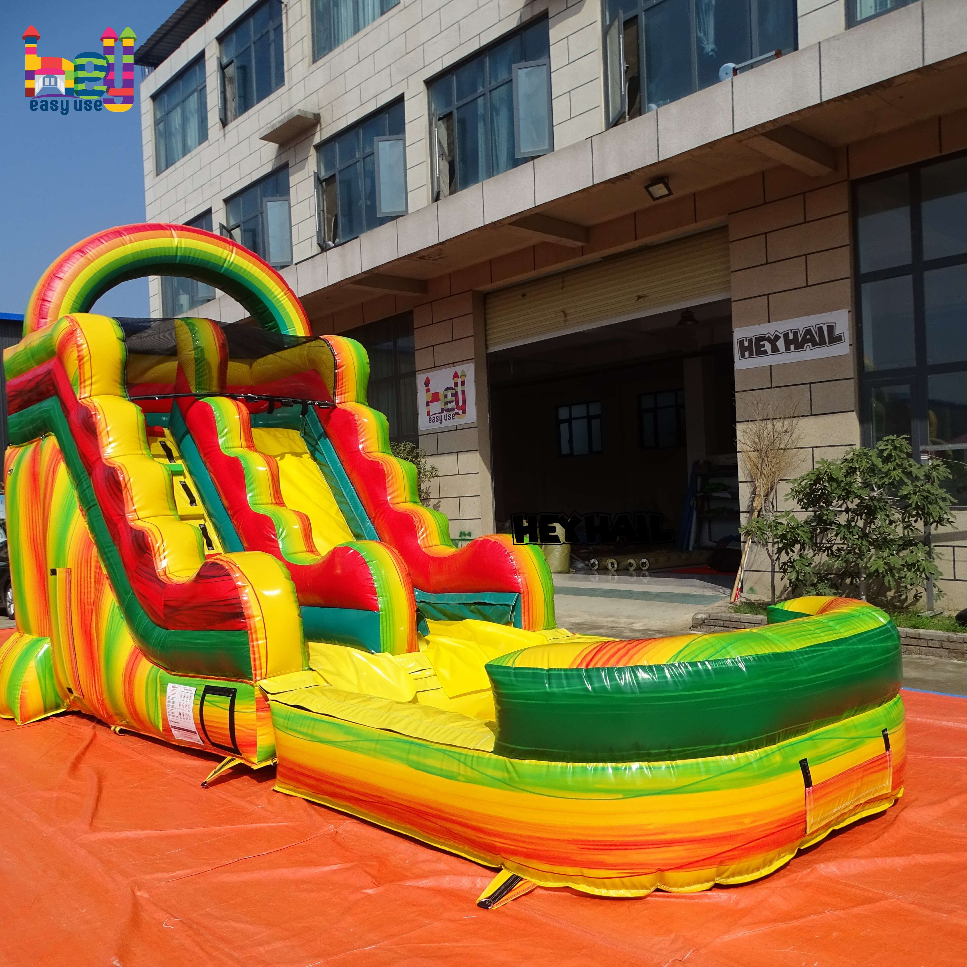 holiday theme mini inflatable water slide